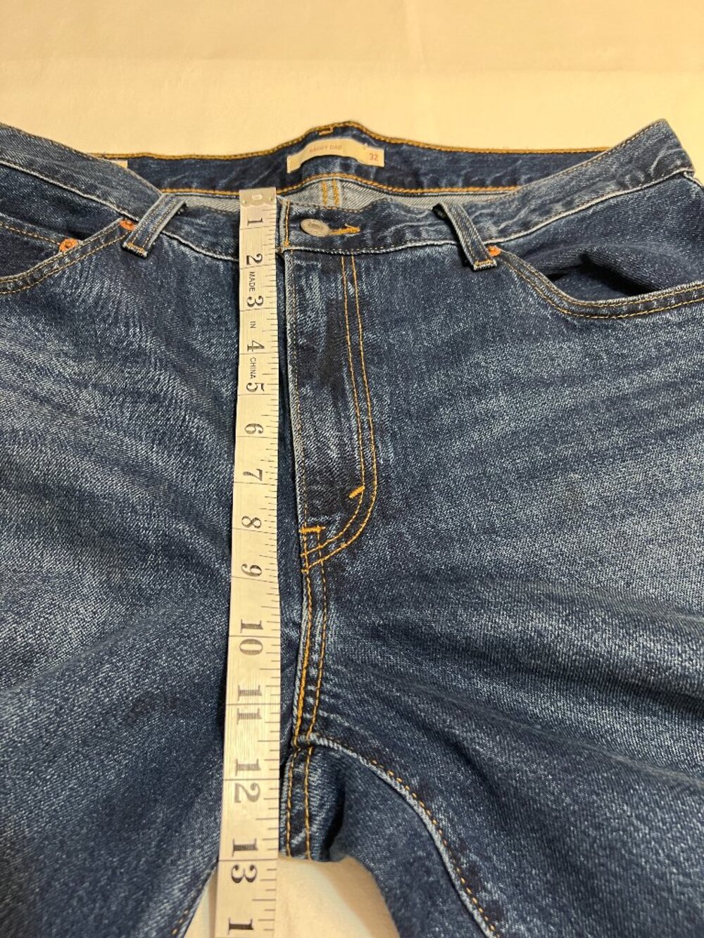 Levi's Premium Baggy Dad Jeans Women's Size 32 High Rise Wide Leg Medium Wash - Picture 9 of 11